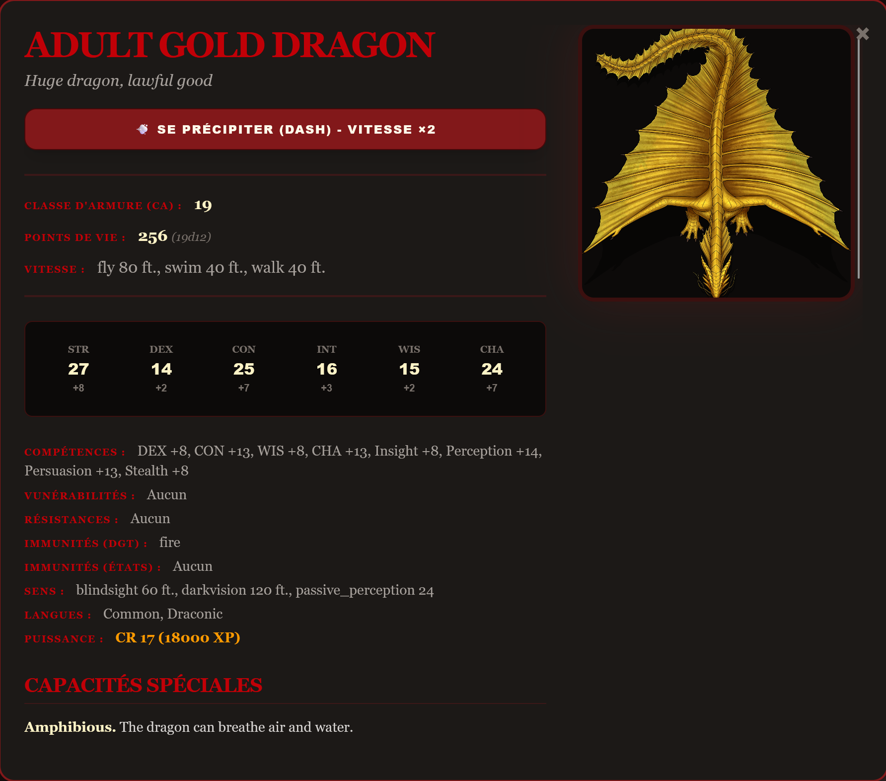 Capture d'écran 2 du projet D&D 5e VTT Companion